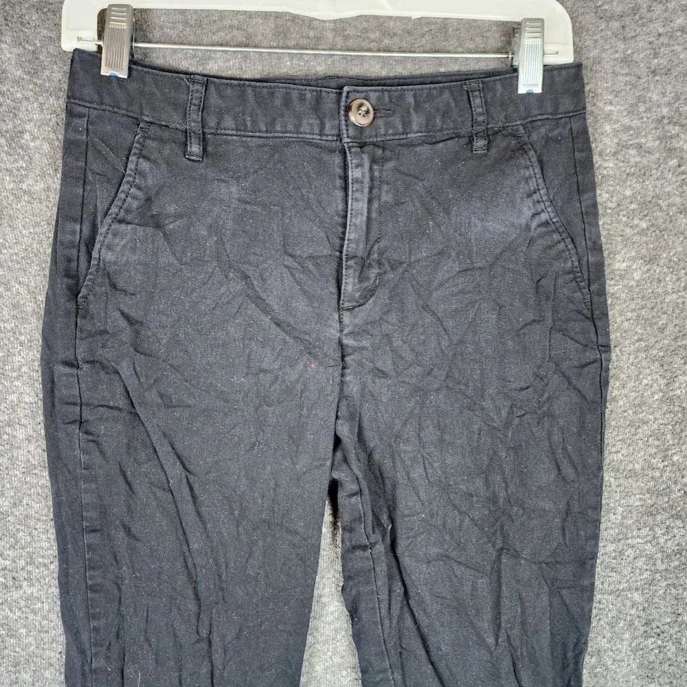 Old Navy Pants Womens 6 High Rise Skinny Black Adjustable Waist EUC